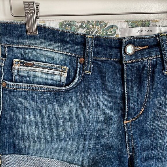 Joe’s jeans loose rolled jean shorts summer beach spring sz 28 - Picture 6 of 8